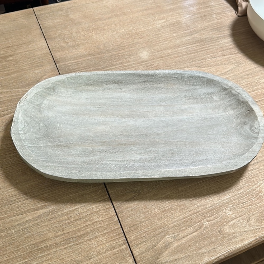 Wood platter Nwt
